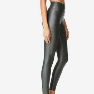 Koral Lustrous High Rise Leggings in Gunmetal Size Small